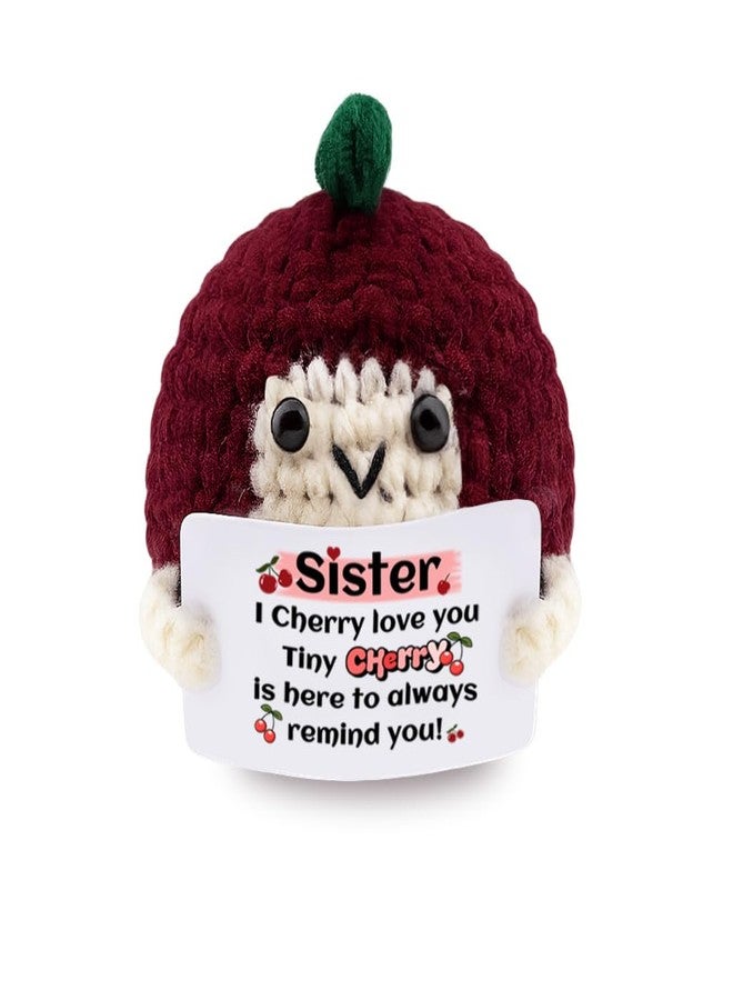 AICHPVOY Sister Stocking Stuffers for Sisters Birthday Gifts Sister Gift from Sisters Inspirational Support Crochet Animal Mini Handmade Positive Crochet Doll Animals Gift for Women - Image 1